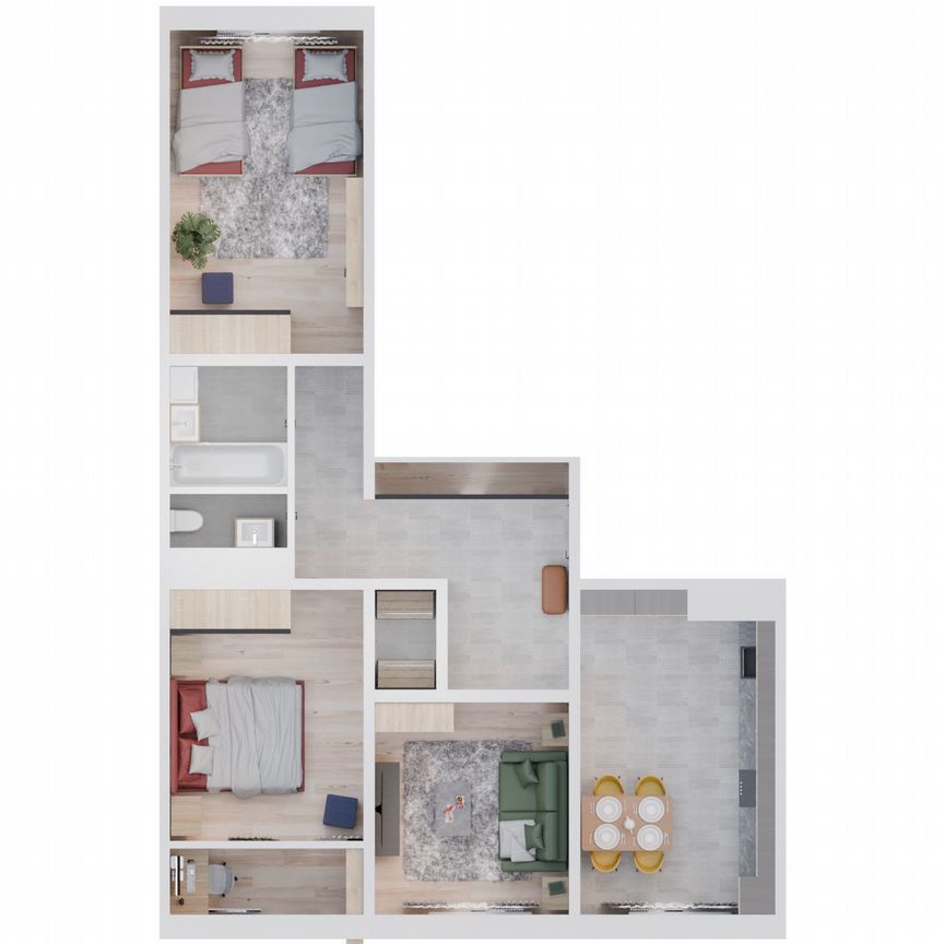 3-к. квартира, 78,9 м², 5/9 эт.