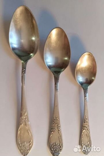 Ложки, вилки, ножи из мельхиора СССР