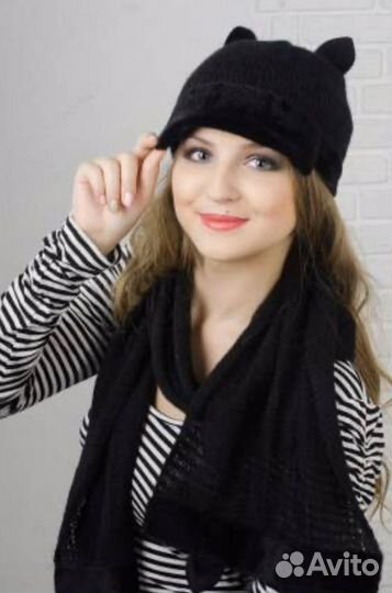 Шапка +шарфик