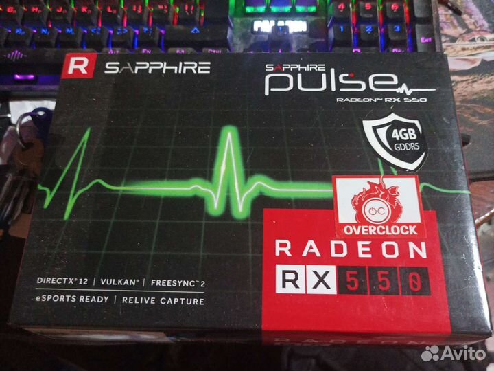 Видеокарта sapphire rx 550 4 gb