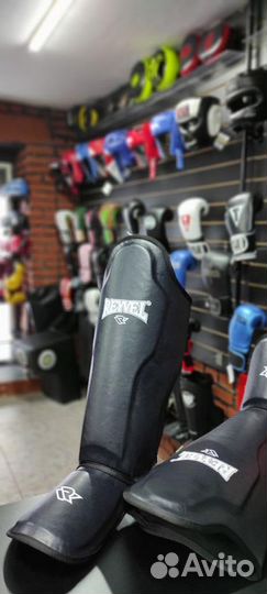 Защита голени и стопы муай тай reyvel черная