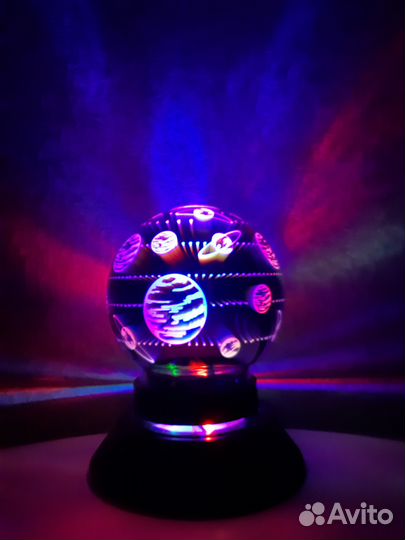 3д ночник от сети и usb