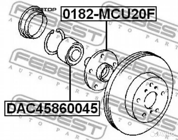 Febest DAC45860045 DAC45860045 febest подшипник ст