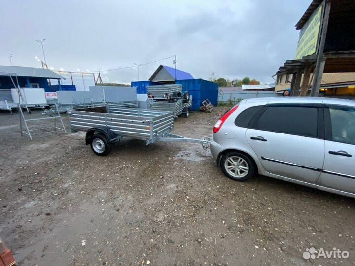 Прицеп с опорным колесом высокий борт 817704.024