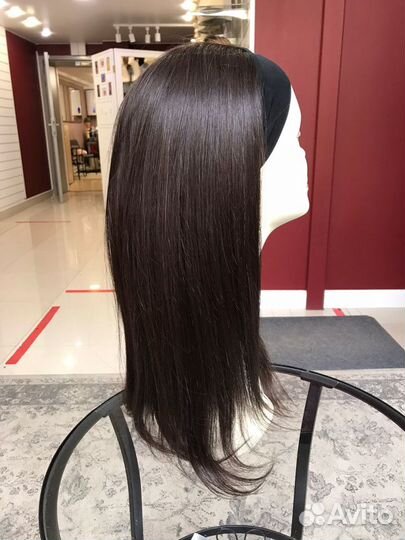 Парик натуральный на ленте (55см)