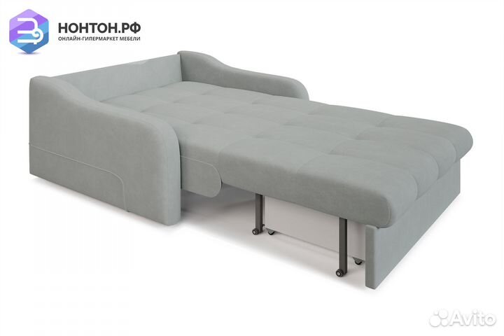Диван аккордеон Лидер светло-серый