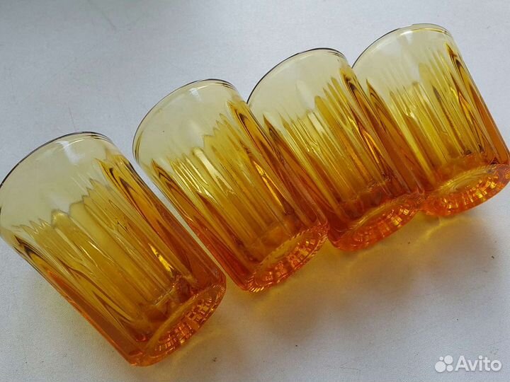 Стопки карамельное стекло коллекция