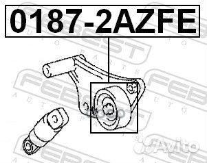 Ролик натяжной комплект 01872azfe Febest