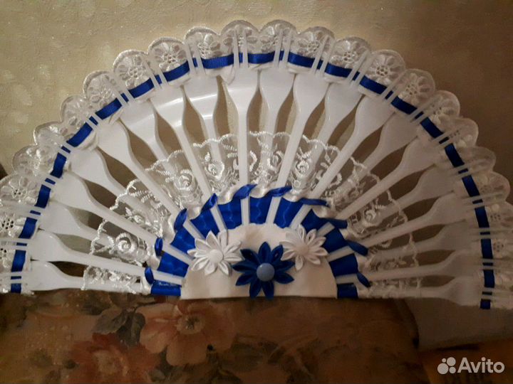 Веер из вилок Декор Ручная работа