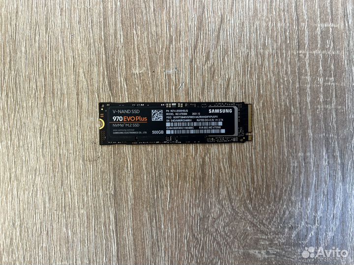 Samsung 970 EVO Plus NVMe 500 Гб