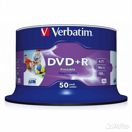 Оптический диск DVD+R диск Verbatim 4,7Gb #81793