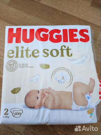 Подгузники huggies elite soft 2
