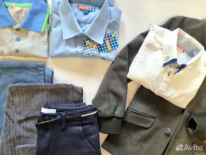 Школьные вещи пакетом 128 134+обувь