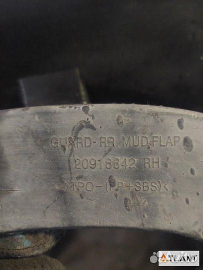 Брызговик задний правый daewoo winstorm