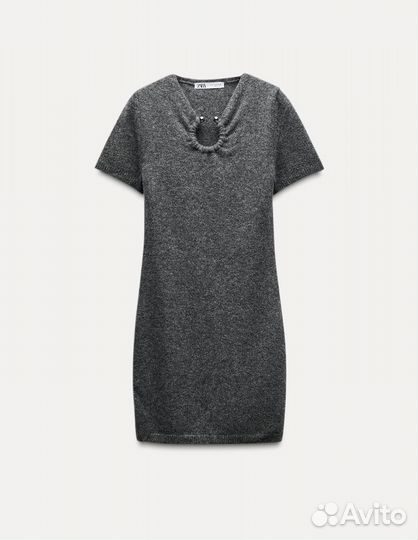Трикотажное платье zara