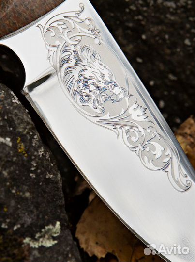 Нож ручной работы подарочный для рыбалки