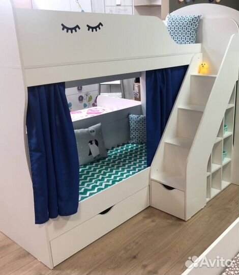 Двухъярусная кровать детская 80х180