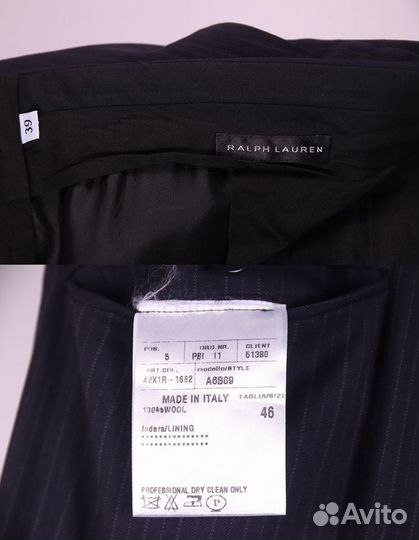 Ralph Lauren Black Label шерстяной костюм