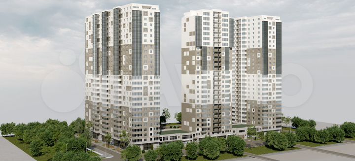 1-к. квартира, 57,3 м², 13/27 эт.