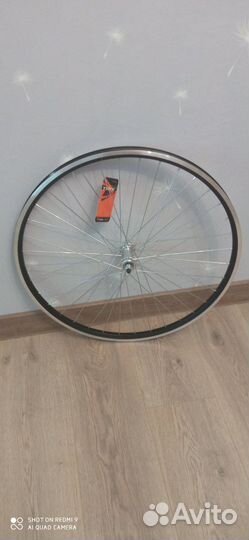 Колесо переднее 27,5 trix черный ал. гайка. серый