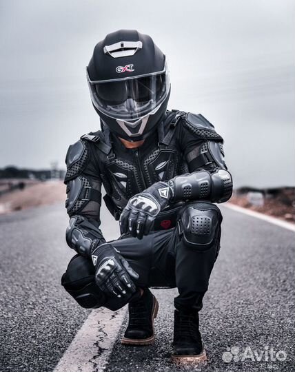 Мотоциклетная черепаха с защитой шеи