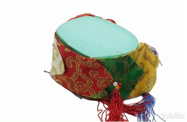 Двойной ритуальный барабан дамару 10 см