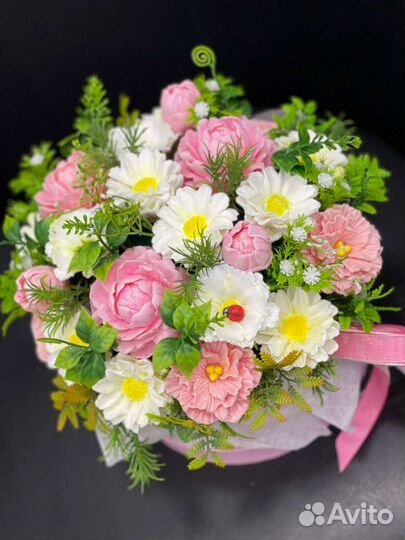 Букет цветов из мыла