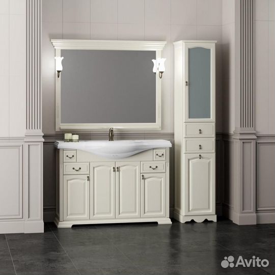 Тумба с раковиной Opadiris Риспекто 120 слоновая к