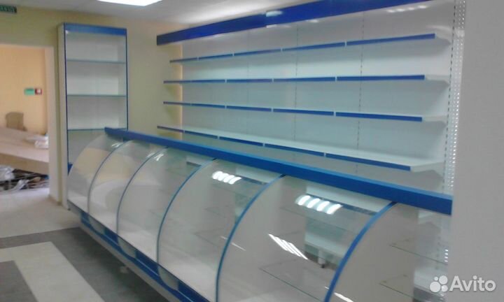 Торговые витрины прилавки стеллажи для магазина
