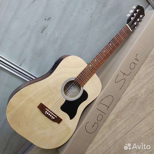 Электроакустическая гитара новая с широким грифом