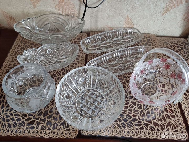 Конфетница салатник стекло СССР вазы