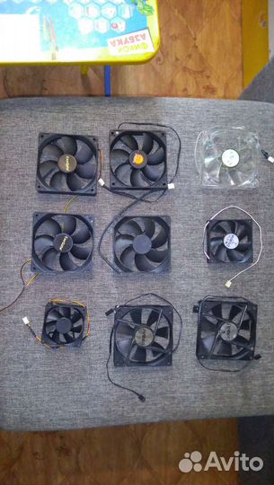 Вентиляторы 80, 90, 120, 3-пин, 4-пин, подсветка