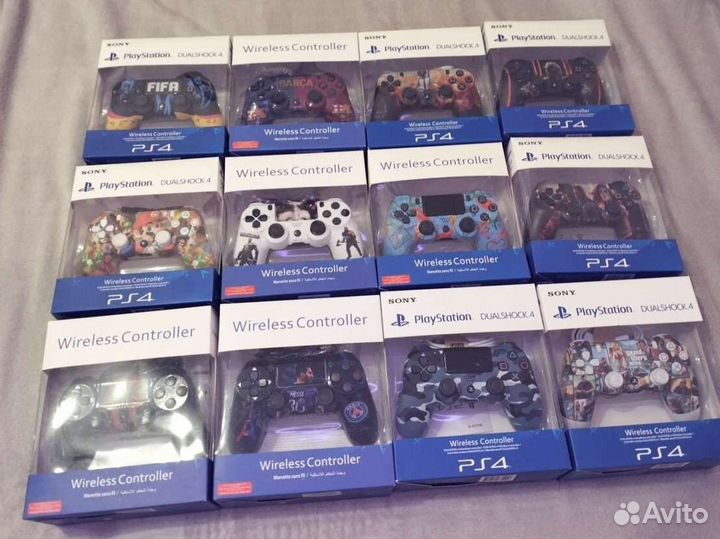 Геймпад PS4 v2 с принтом