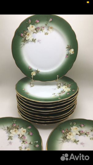 Антикварный набор тарелок Гарднер