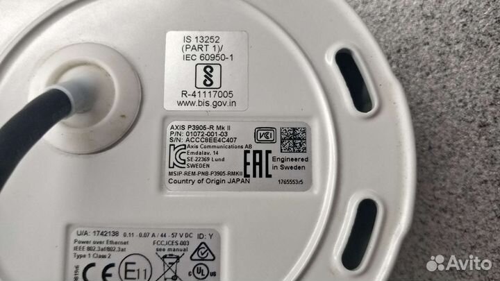 IP Камера видеонаблюдения купольная, axis P3905-R