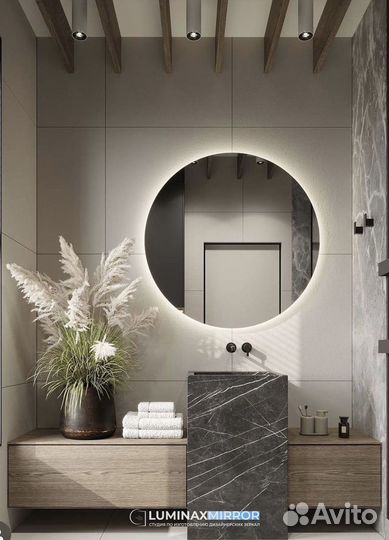 Круглое зеркало с подсветкой