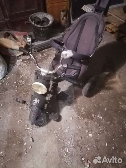 Детский велосипед с родительской ручкой