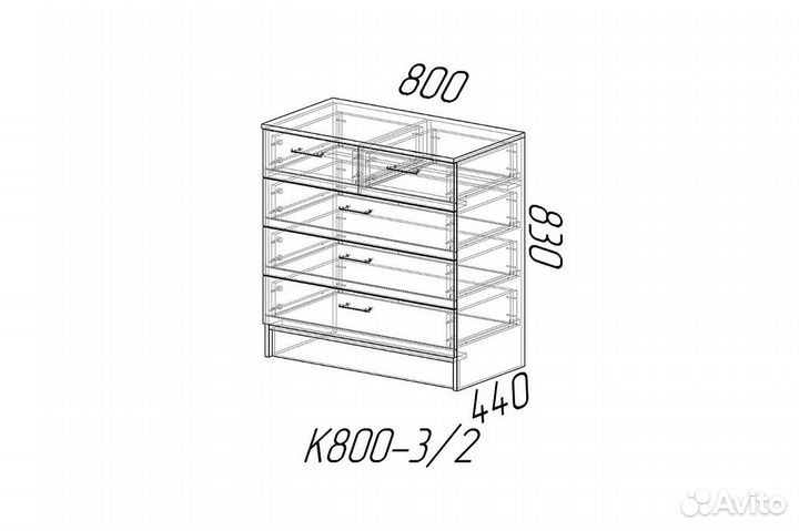 Комод К800