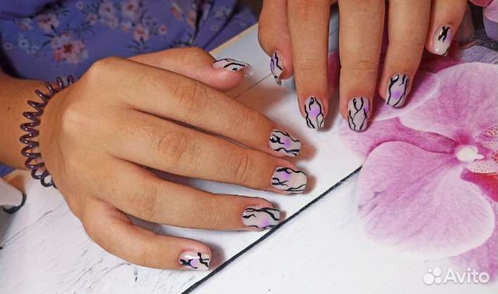 Модель на наращивание, покрытие гель лак