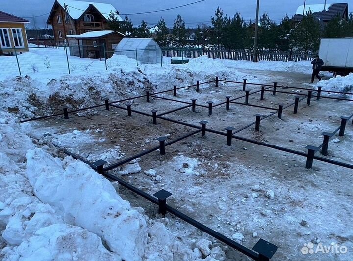 Установка винтовых свай