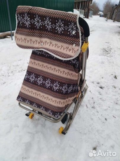 Детские санки с колесами