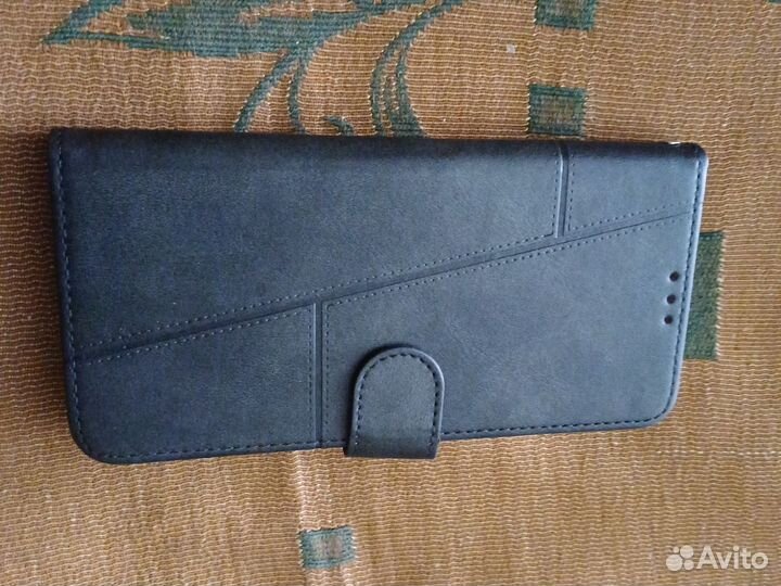 Чехол книжка из кожзама, черная,для самсунг А34