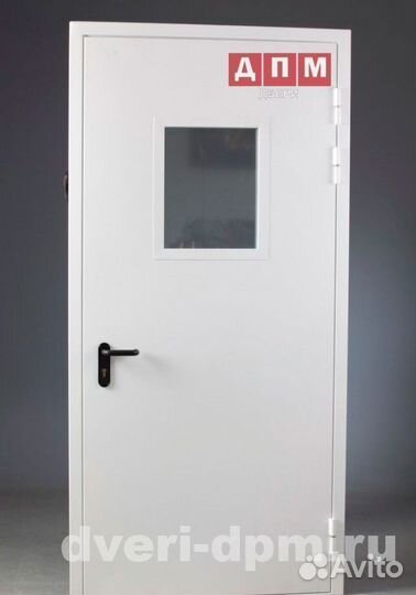 Дверь противопожарная со стеклом Ei 60 мин