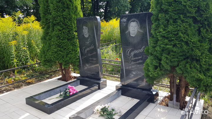 Изготовление памятников, плитка на кладбище