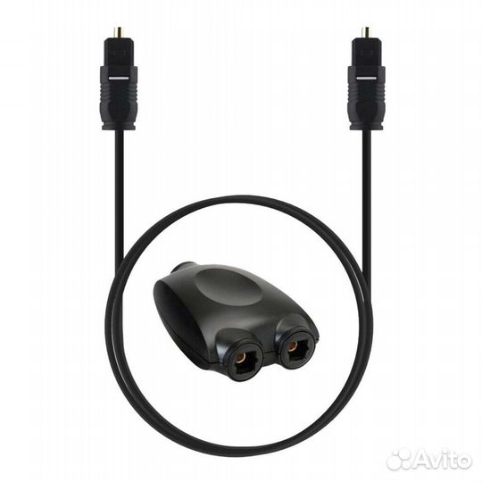 Сплиттер тройник spdif TosLink с кабелем