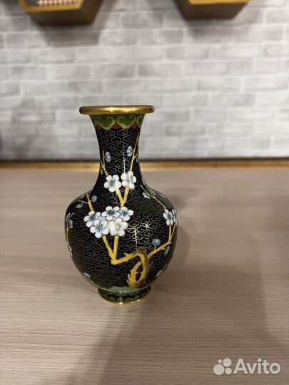 Ваза китай клуазоне