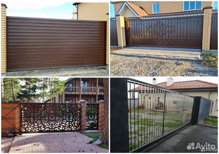 Откатные ворота под ключ