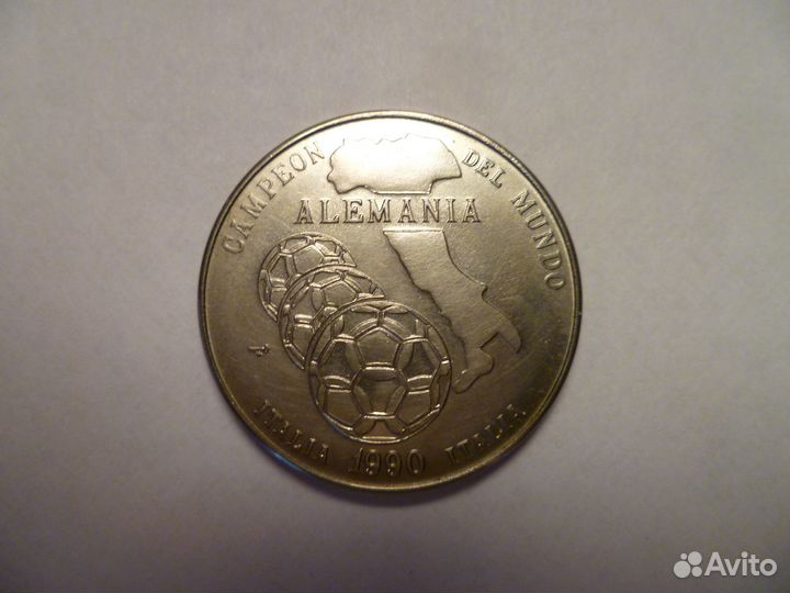 Редкая юбилейная монета Кубы 1 песо 1990 год