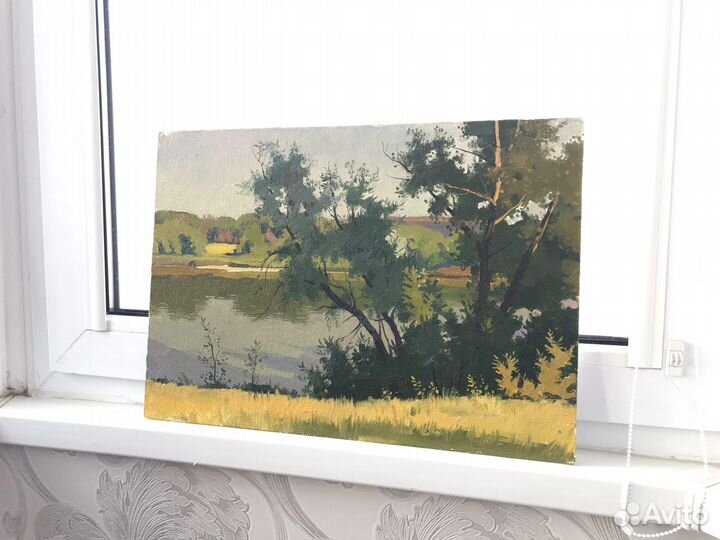 Картина «Вечер на Ерике». Живопись. Масло