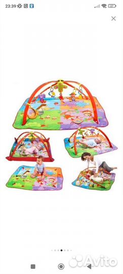 Развивающий коврик Tiny Love Разноцветное сафари